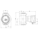 Циркуляционный насос IMP Pumps NMT SAN SMART II U 32/60-180